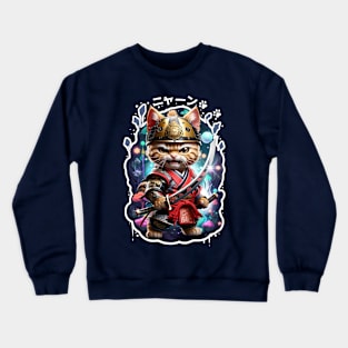 Samurai Cat 08 Crewneck Sweatshirt